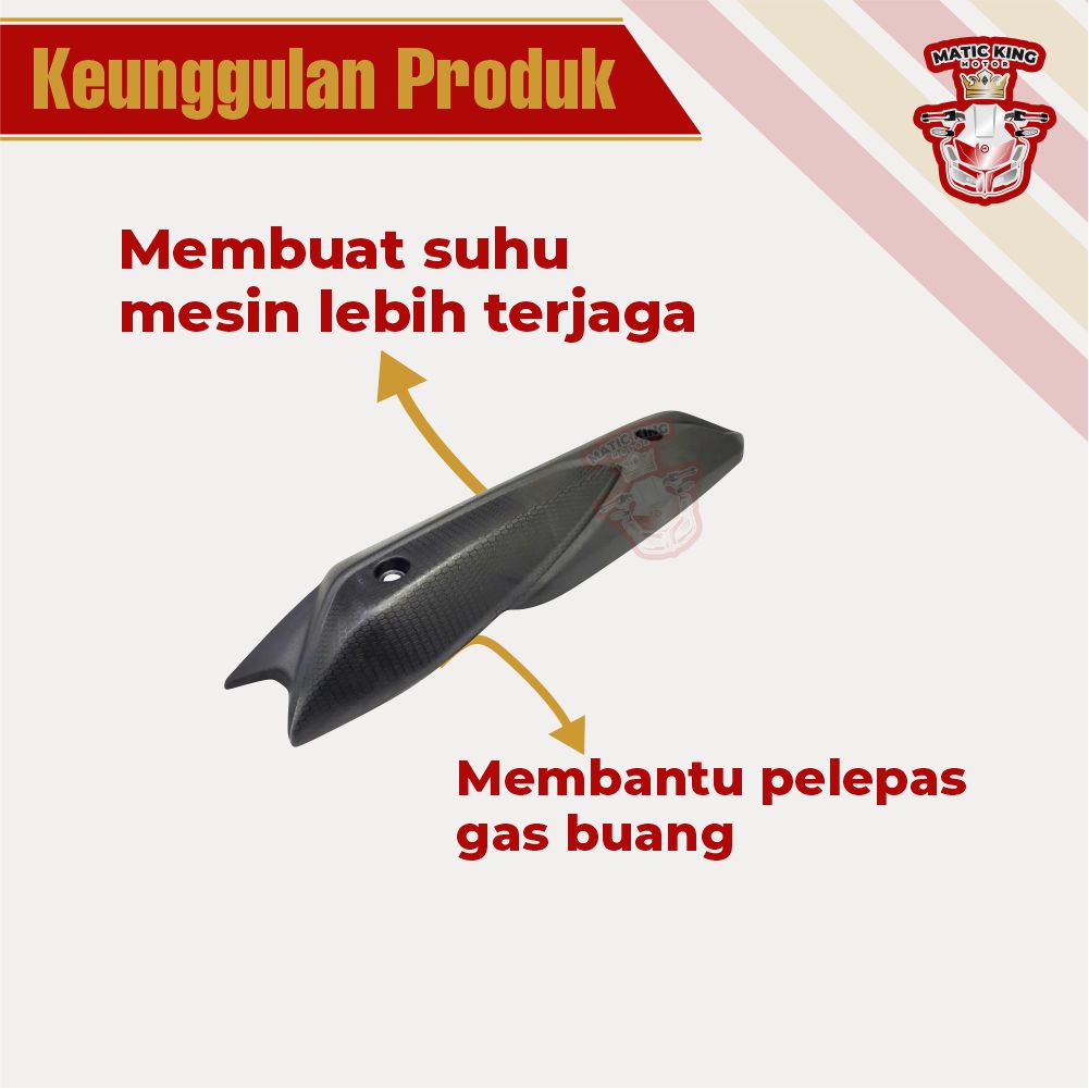 Tameng tutup cover knalpot Nmax old Aerox Lexi 125 155  2020 2021 new