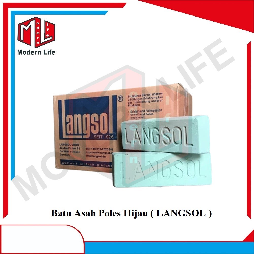 Langsol / Batu Hijau Poles Kilat Stainless Steel / Poles ( ORIGINAL )