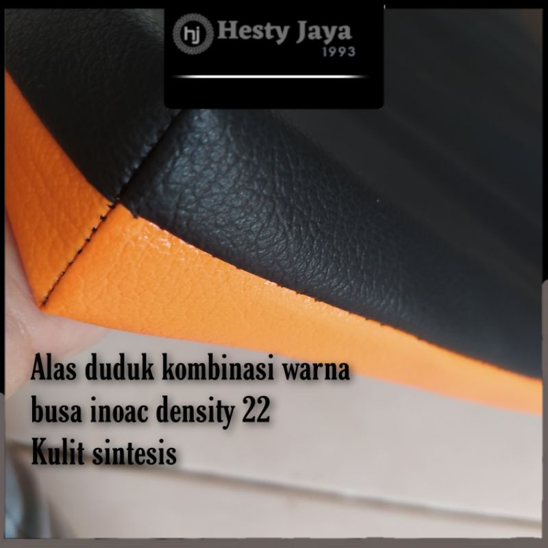 Alas Duduk Kursi / Lesehan Kombinasi Orange Hitam