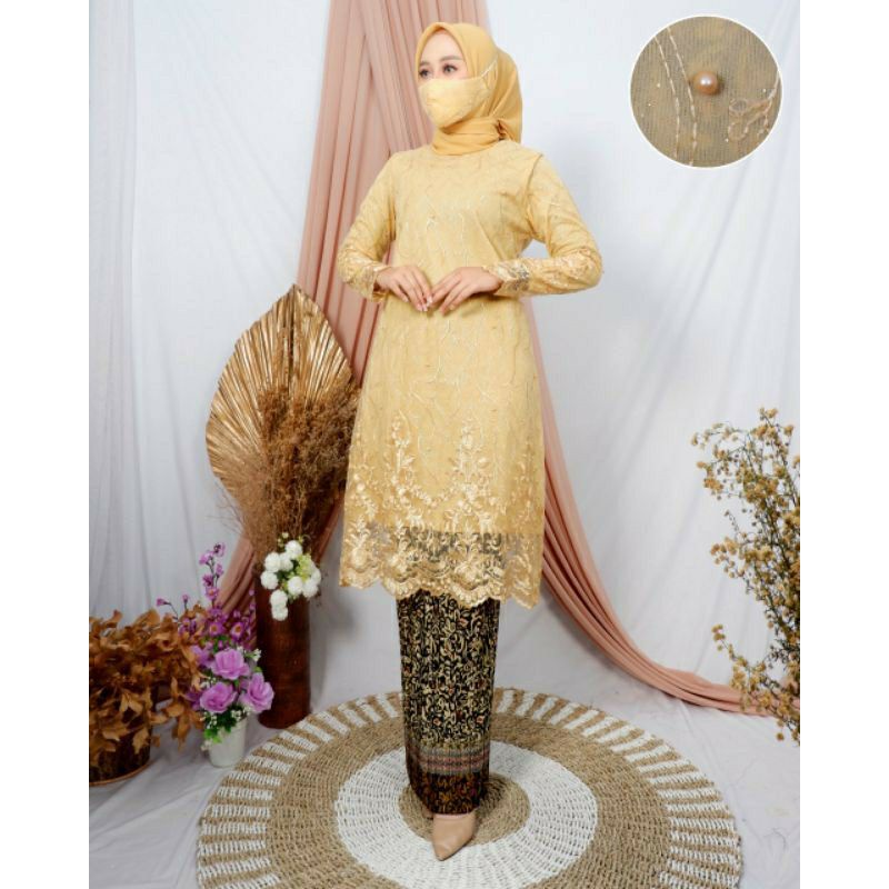 TUNIK TULLE MUTIARA / TILLE PADANG