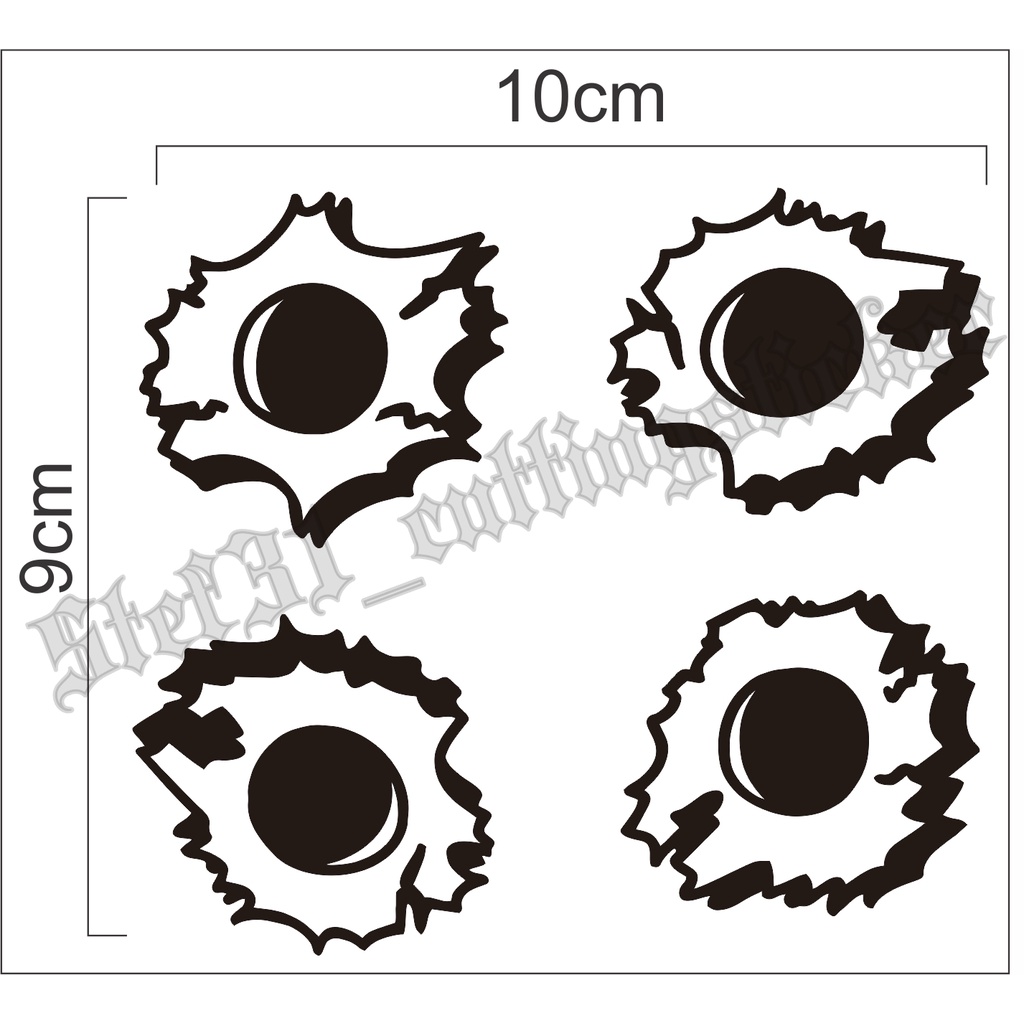 

sticker cutting lubang tembakan