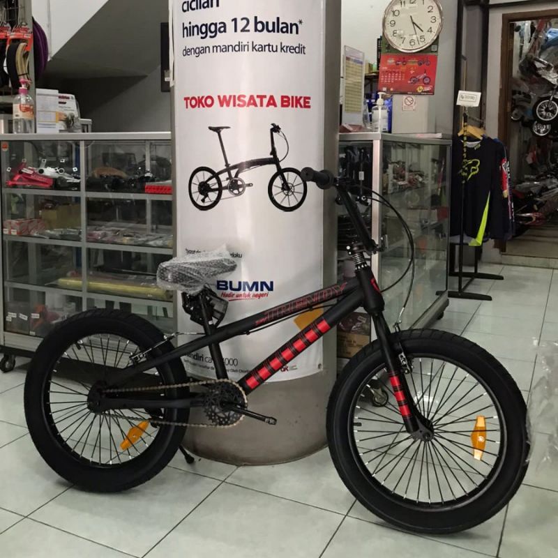 SEPEDA ANAK BMX TRENDYII UKURAN 20 INCH BAN JUMBO BESAR 3.0