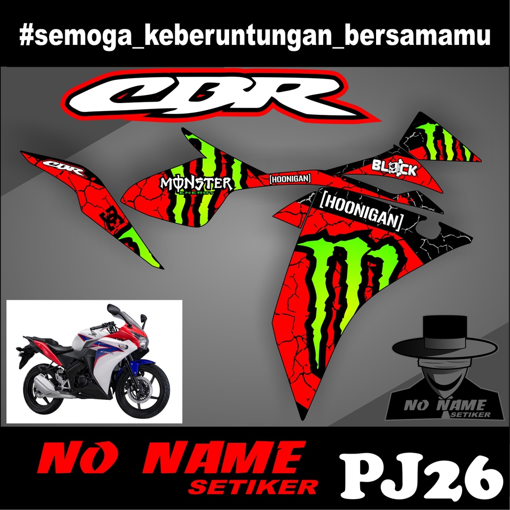 Sticker Striping Variasi New CBR 150 Tahun 2011 (pj26) - Striping Motor New CBR 150