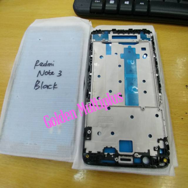 Tulang Xiaomi Redmi Note 3 Buzzel Xiomi Redmi Note3 Frame LCD Tulangan HP Siomi Red Mi Note 3 HITAM