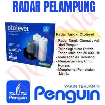Pelampung otomatis tangki air Otolevel Pelampung Radar Otomatis Penguin Toren Pelampung Tangki Air P