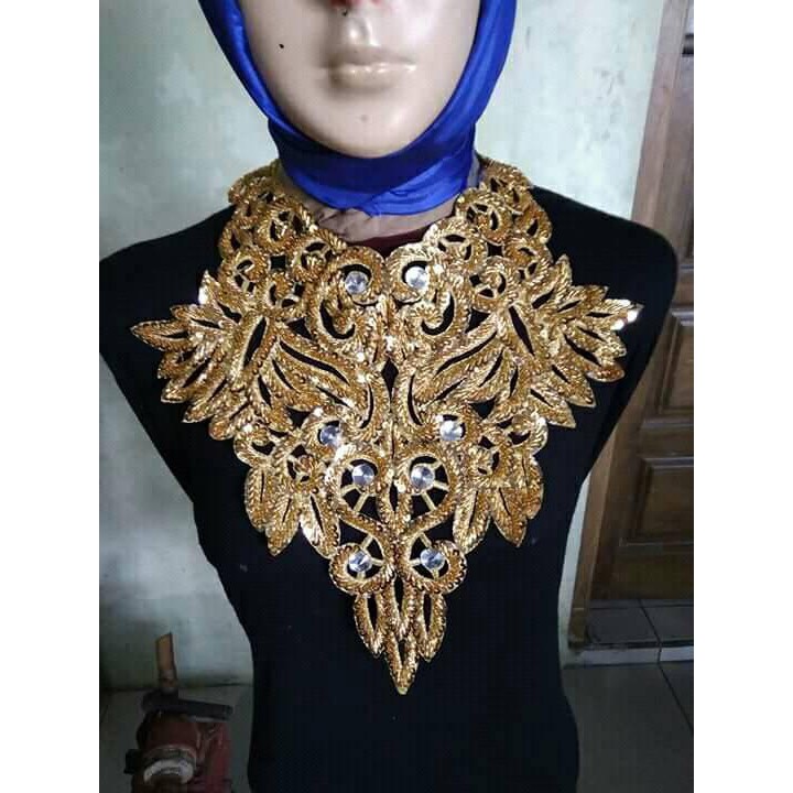 Coker Pengantin / Coker bordir Payet / Aksesoris Kebaya / Aksesoris Pengantin