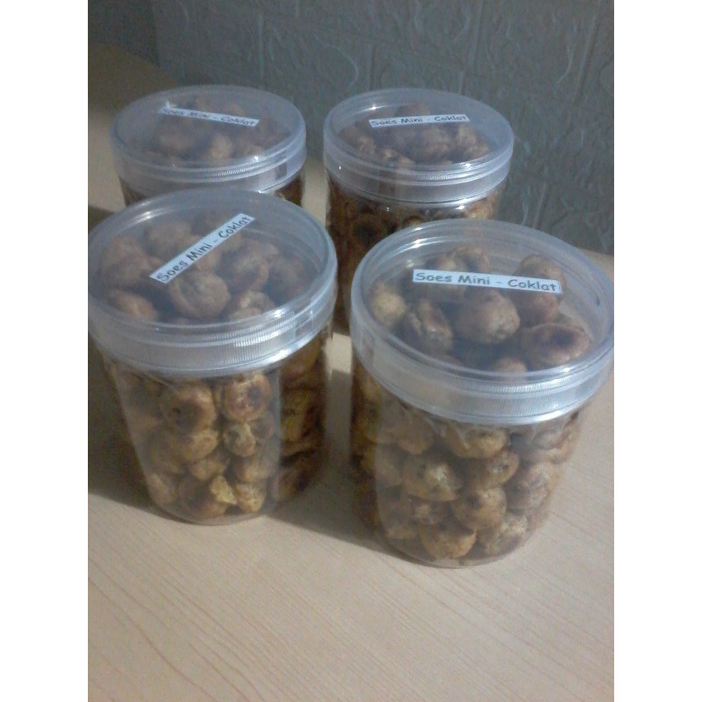 

Kue Kering Soes Mini isi Cokla 500ml