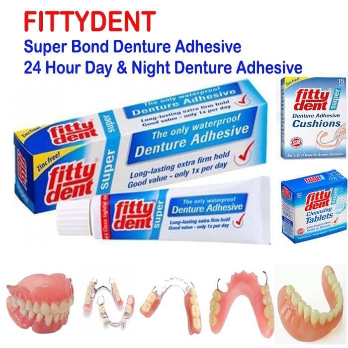 Fittydent lem gigi palsu denture adhesive