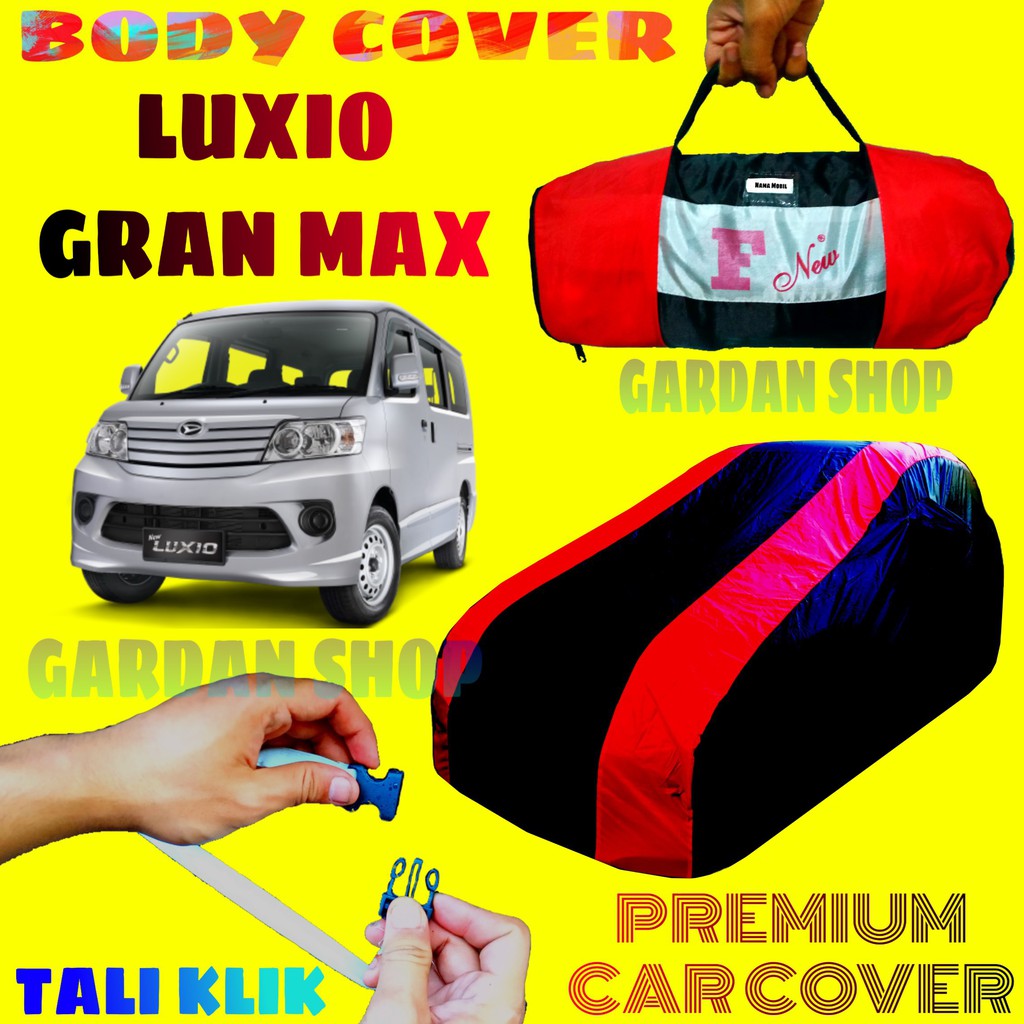 Body Cover LUXIO Sarung MERAH Penutup Pelindung Bodi Mobil Daihatsu Luxio Gran Max PREMIUM Cover