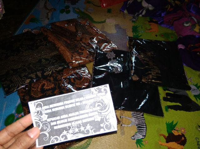 Distro Batik Hrb026 Kenongo Kemeja Tosca Pendek Pekalongan  Pad M L Xl Sogan Tulis Halus Bagus Laris