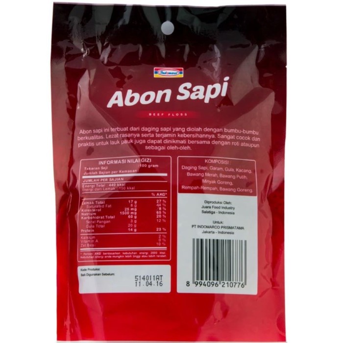 

Q121Sa Indomaret Abon Sapi 100G D51qs44