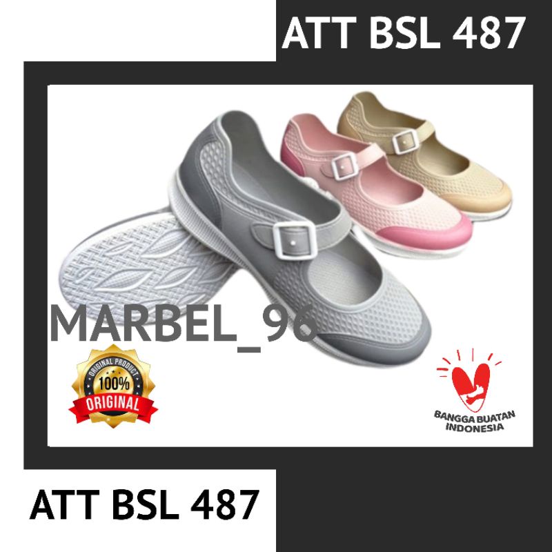 sepatu karet jelly flat shoes ATT BSL 487