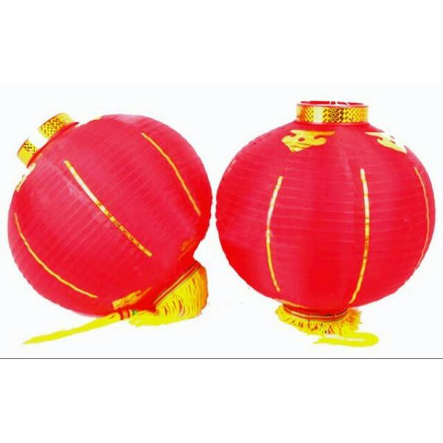 Lampion Imlek China Cina Polos 10in 25cm