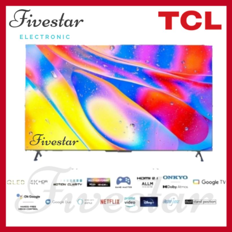 65Q725 TCL QLED TV UHD 4K Android TV 65 Inch Dolby Vision Atmos 65Q725