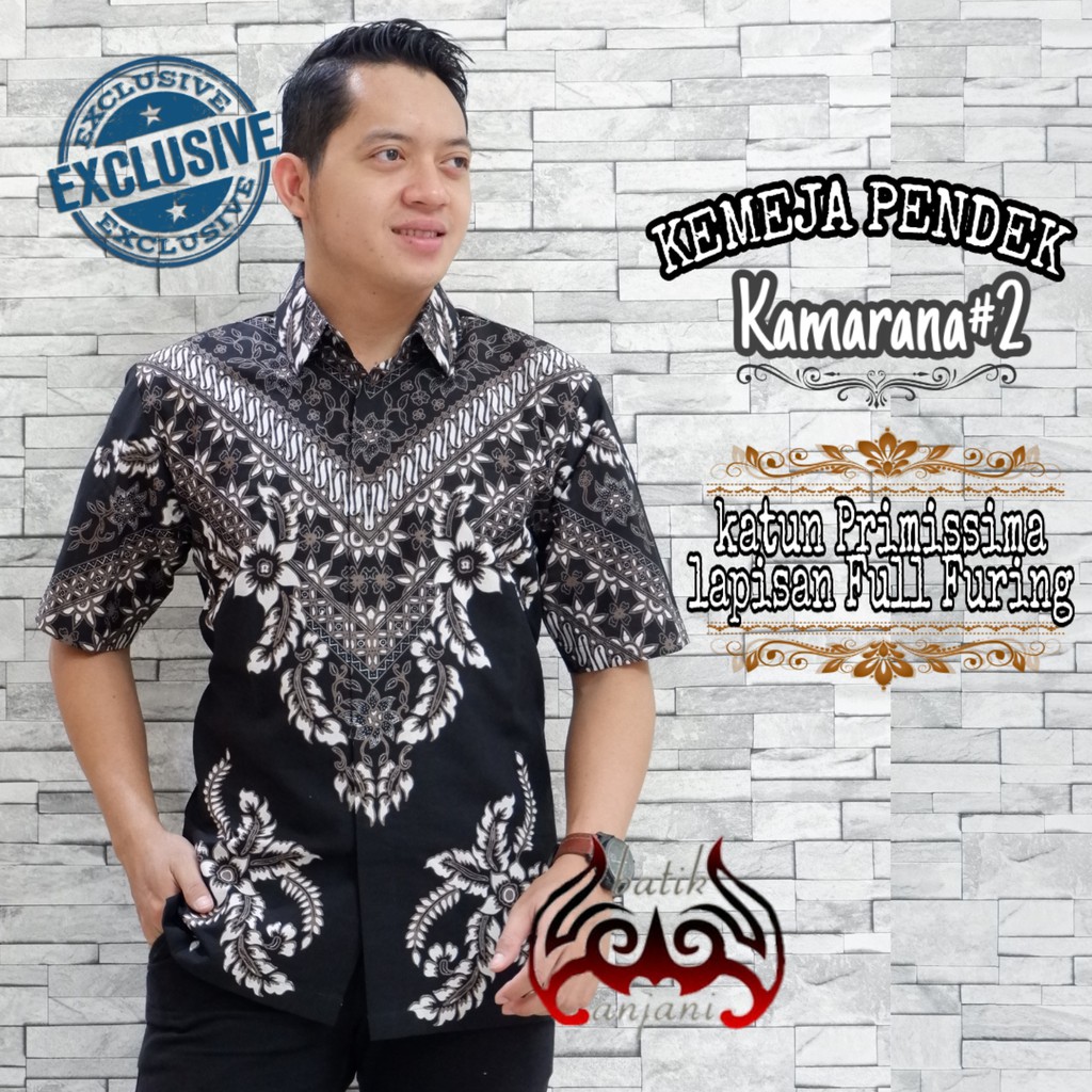 KAMARANA #2 Kemeja Batik Pria Full Furing Katun Primisima