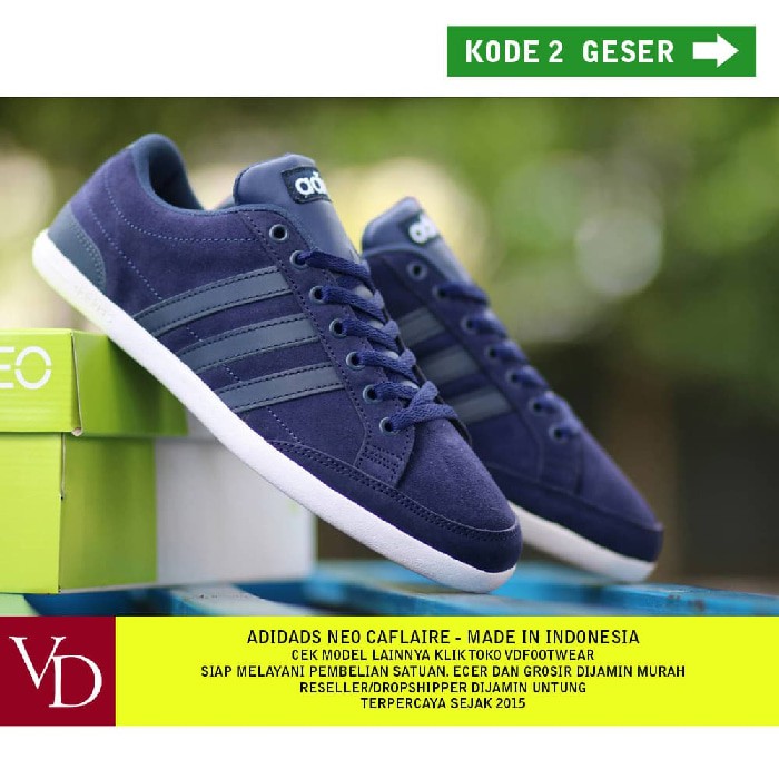 ASLI IMPORT SEPATU olahraga JUAL OBRAL ADIDAS NEO CAFLAIRE ORI INDO jogging lari kuliah kerja kantor