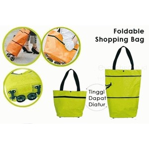 Foldable Shopping Trolley Bag - Tas Trolly belanja bisa di lipat