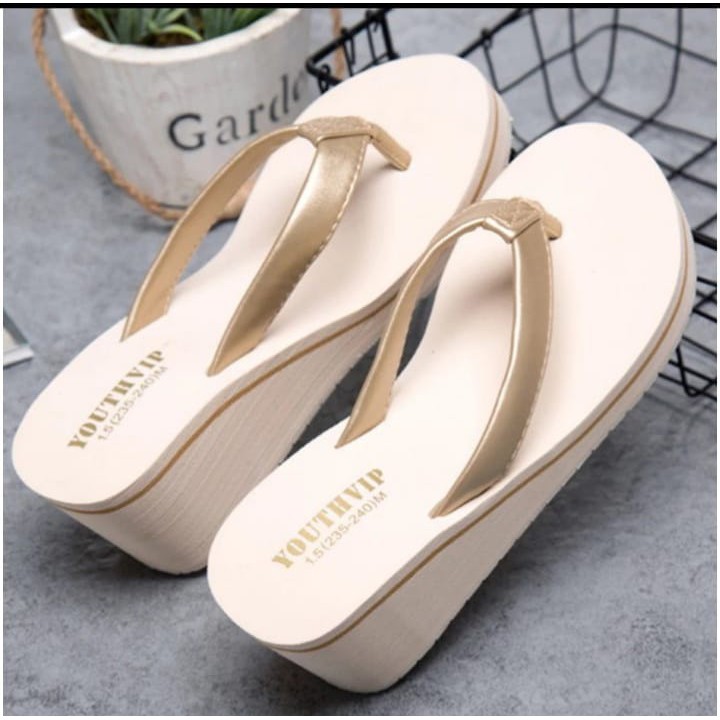 sandal wedges wanita youthvip / sandal wedges wanita terbaru 2021