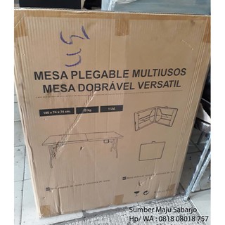 All Ways Meja  Lipat  Plastik Fiber  OUTDOOR 120x60cm Kafe 