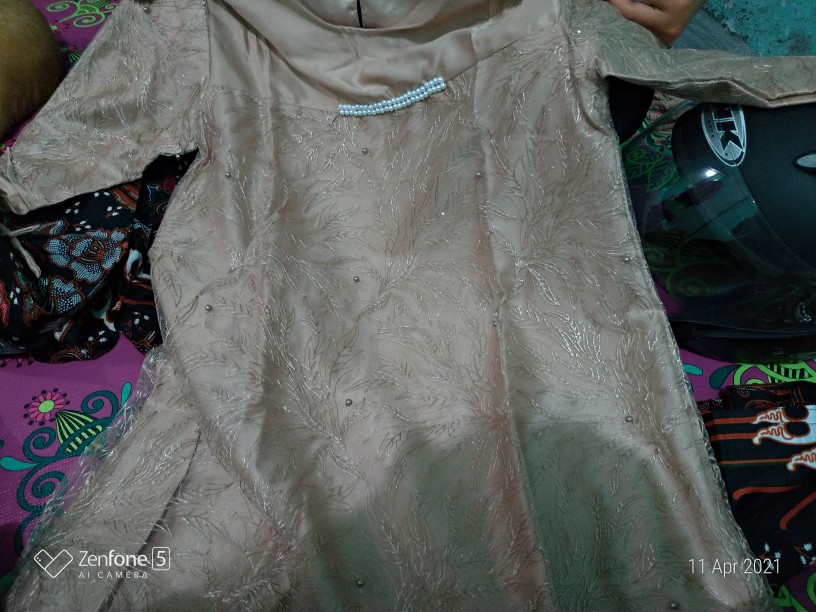 Maura Couple - Sania Ruffle Batik Couple Ori Ndoro Jowi Dnt Garansi Kebaya Modern - Set Couple Adara