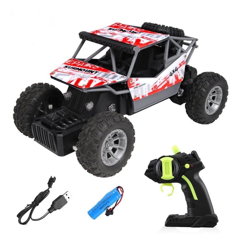 mainan mobil remot kontrol rc remote control 1 18 rock crawl climbing off road car