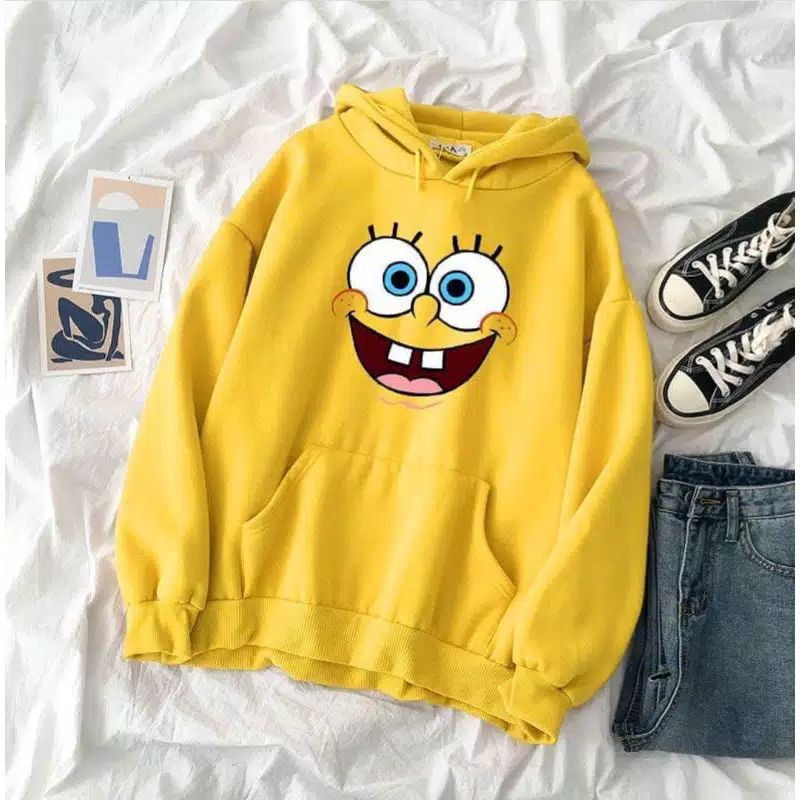 SPONGEBOB SQUAD SWEATER HOODIE UNISEX TERMURAH TERLARIS'