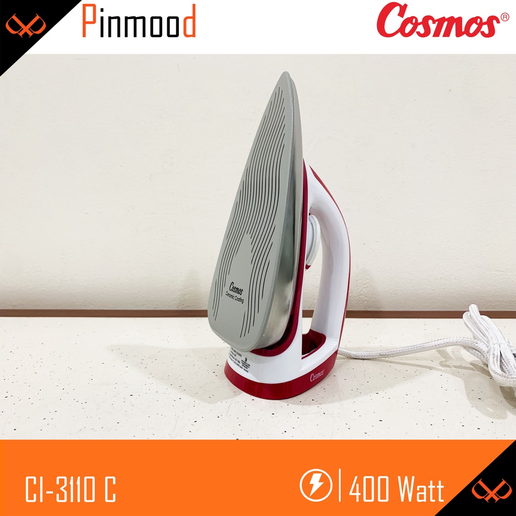 COSMOS SETRIKA LISTRIK CI-3110 C CERAMIC COATING DRY IRON GOSOKAN BAJU ANTI LENGKET GARANSI RESMI 1 TAHUN