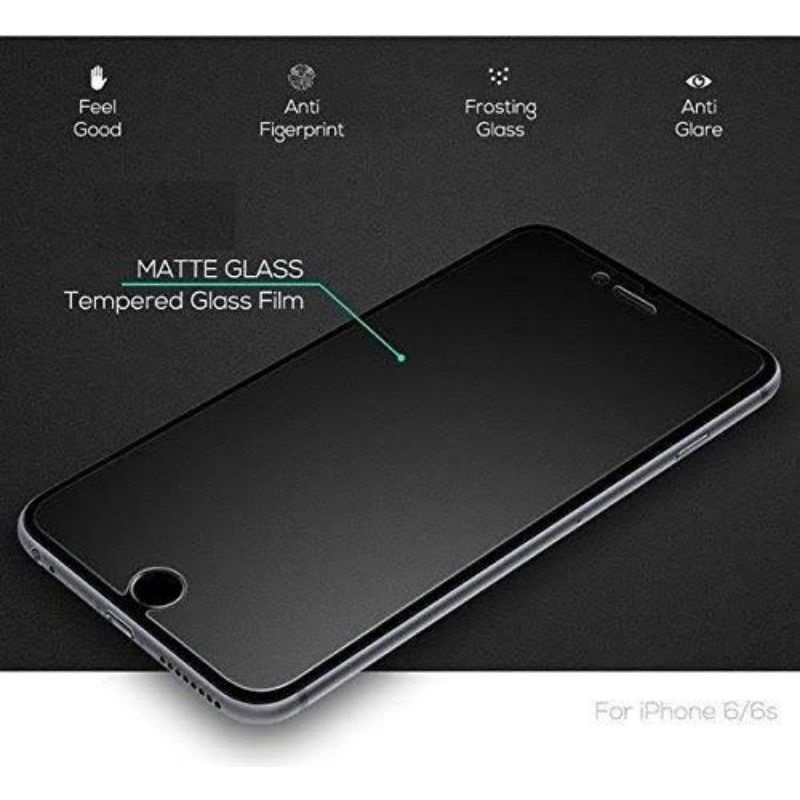 TEMPERED GLASS MATTE IPHONE 6+/8+/6/ 8/X/ XSmax/ XR/ 11/ 11 PRO FULLCOVER MATTE