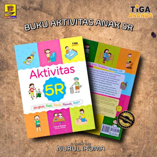 Buku Aktivitas Anak / Aktivitas 5 R / Buku Anak / Buku Cerita Anak / Buku Anak TK PAUD