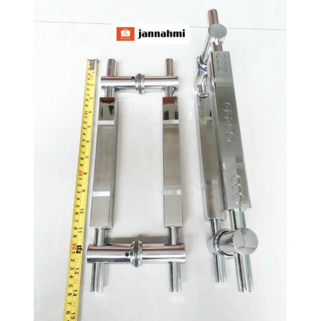 Handle pintu stainlis tebal baut tembus 35cm