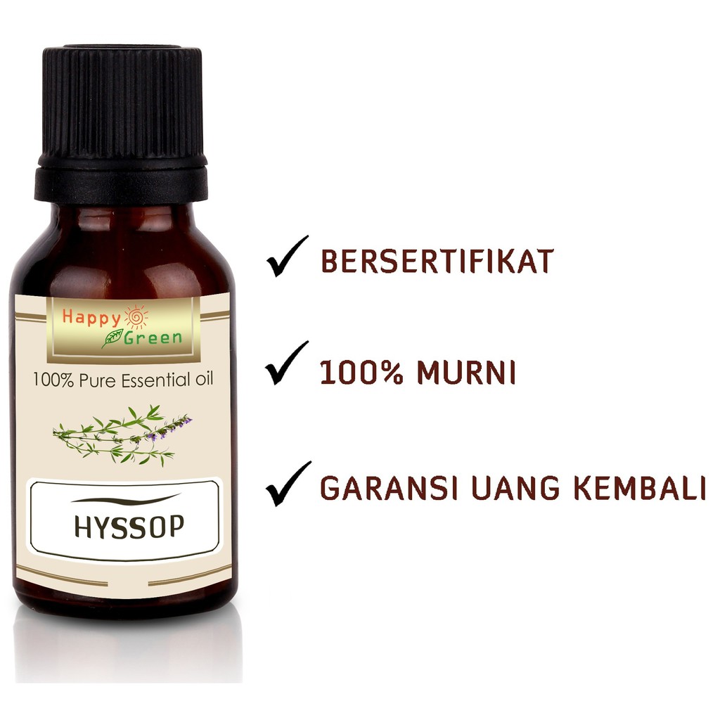 Happy Green Hyssop Essential Oil - Minyak Atsiri Hyssop