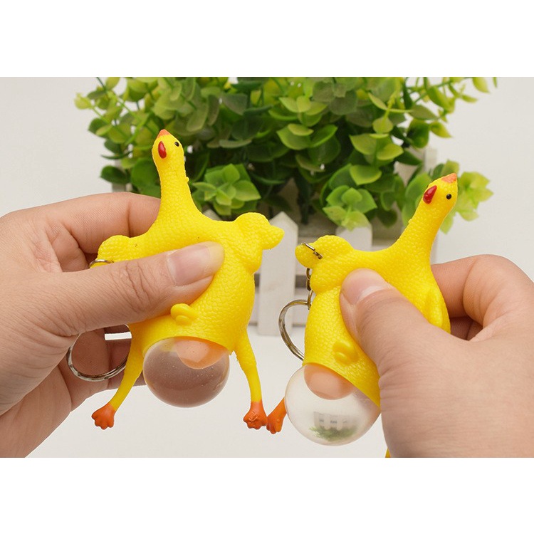 SQAY squishy ayam kecil gantungan kunci squeeze toy mainan