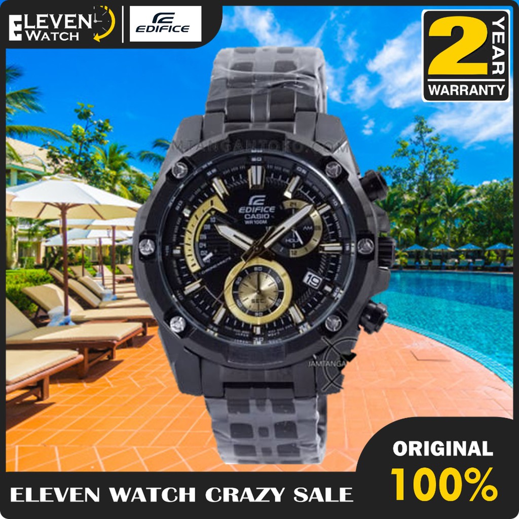 Jam Tangan Pria Edifice EFR-559BK-1AV  / EFR559BK-1AV  Garansi 2Th