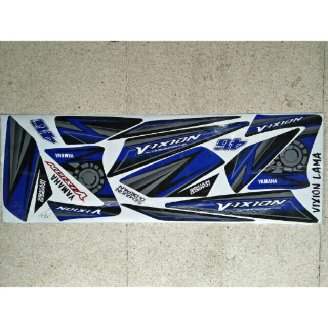 Striping variasi old vixion 46 biru