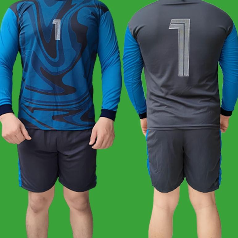 BND.20Au22ᵀ ‣ BAJU KAOS BOLA SETELAN KIPER PANJANG TIMNAS INDONESIA FUTSAL PRIA / COWOK DEWASA BATIK