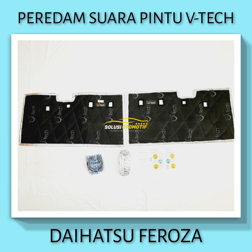 DAIHATSU FEROZA Peredam Suara Pintu Aksesoris Variasi Mobil VTECH Ori Plug n Play