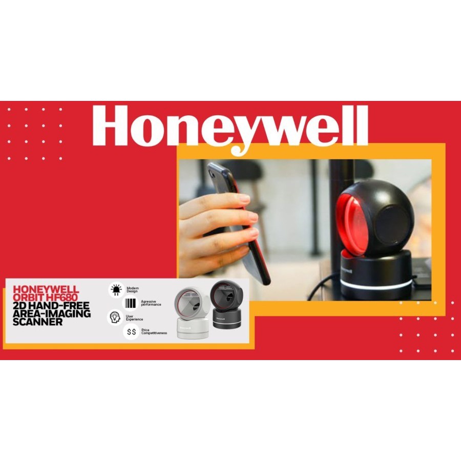 HONEYWELL ORBIT HF 680 | HF680 | HF-680 2D BARCODE SCANNER HAND FREE IMAGING