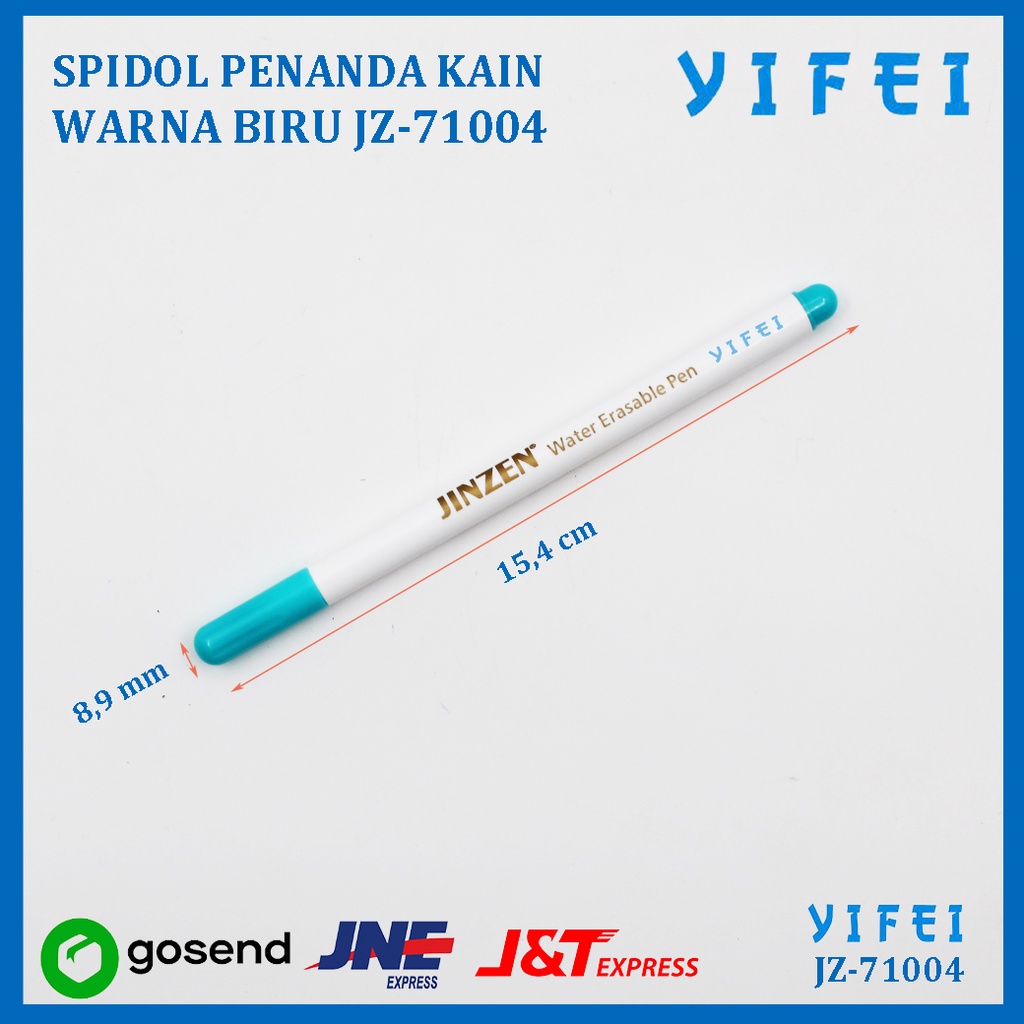 SPIDOL PENANDA KAIN WARNA YIFEI - Biru