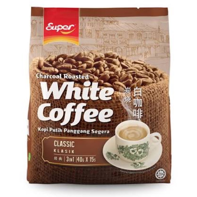 

kopi super charcoal roasted white coffee classic