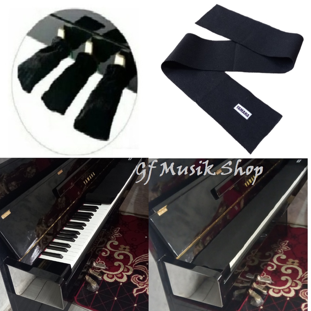 Cover Tush Piano Yamaha Maroon Dan Cover Pedal Piano Black