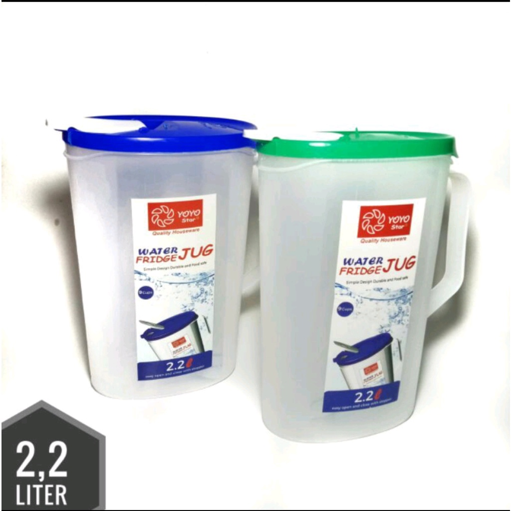 Teko Air Kulkas Botol Minum 2.2 Liter - Cool Pot WATER JUG teko yoyo gepeng