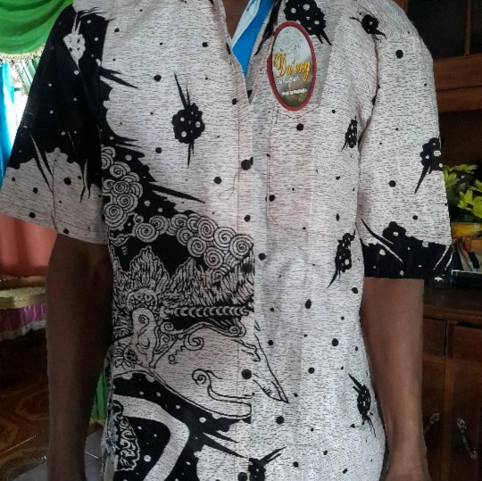 Diskon Bswart Batik Hrb026 Kenongo Hem Pendek Padi Pekalongan M L Xl Batik Pria Murah Modern Grosir