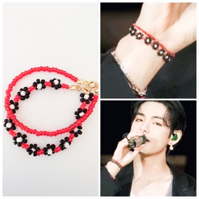 V BTS Bracelet / Tae-Hyung Bracelet / V Bracelet / Gelang manik korea