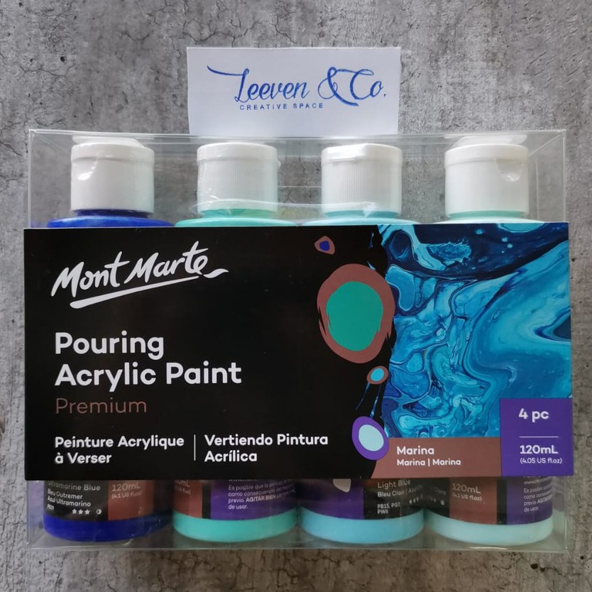 

MONT MARTE POURING ACRYLIC 120ML 4PCS - MARINA