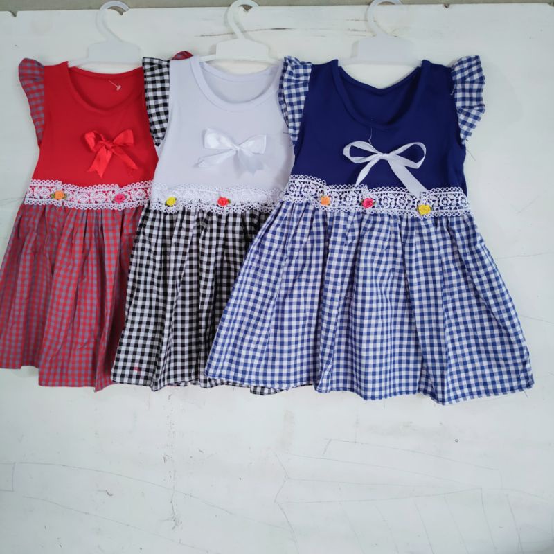 Dress anak 1 2 tahun baju anak cewek perempuan nindy