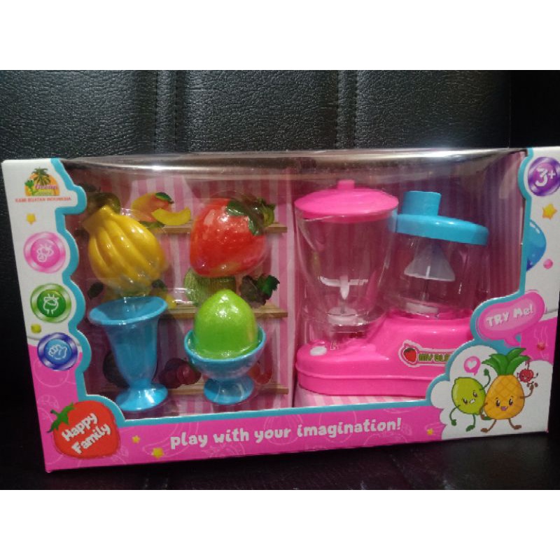 Mainan Koleksi Anak Cewek My Little Juicer Blender Lampu Nyala Mainan Jus