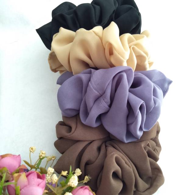 S413/scrunchie/scruncie/scrunchie jumbo/cepol hijab/kuncir rambut/ikat rambut /cepol kuncir rambut