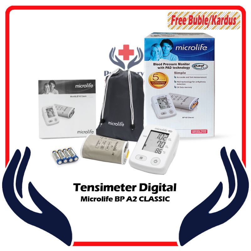 Tensimeter Digital Microlife A2 Classic | Alat Ukur Tekanan Darah