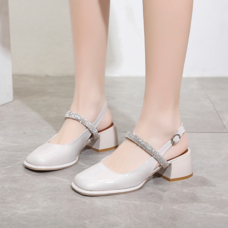 RYX - Monna Glitter Sepatu Heels Hak Tahu Wanita Fashion Casual / Jalan Jalan - Import Ori