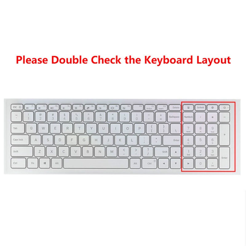 For 15.6 Inches Xiaomi Ruby 7-8550U Soft Ultra-thin Silicone Laptop Keyboard Cover Protector